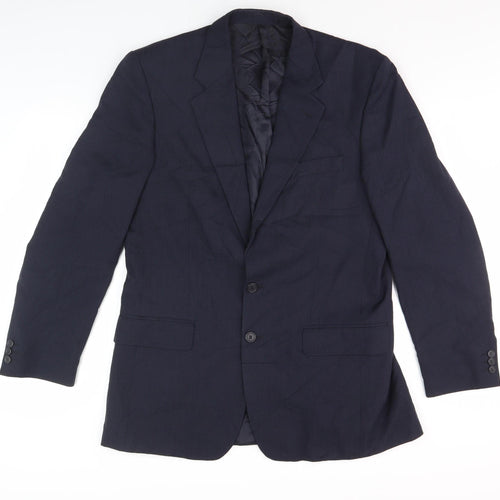 Daniel Drescott Men's Blue Blazer, Size 40 in, Formal Wear