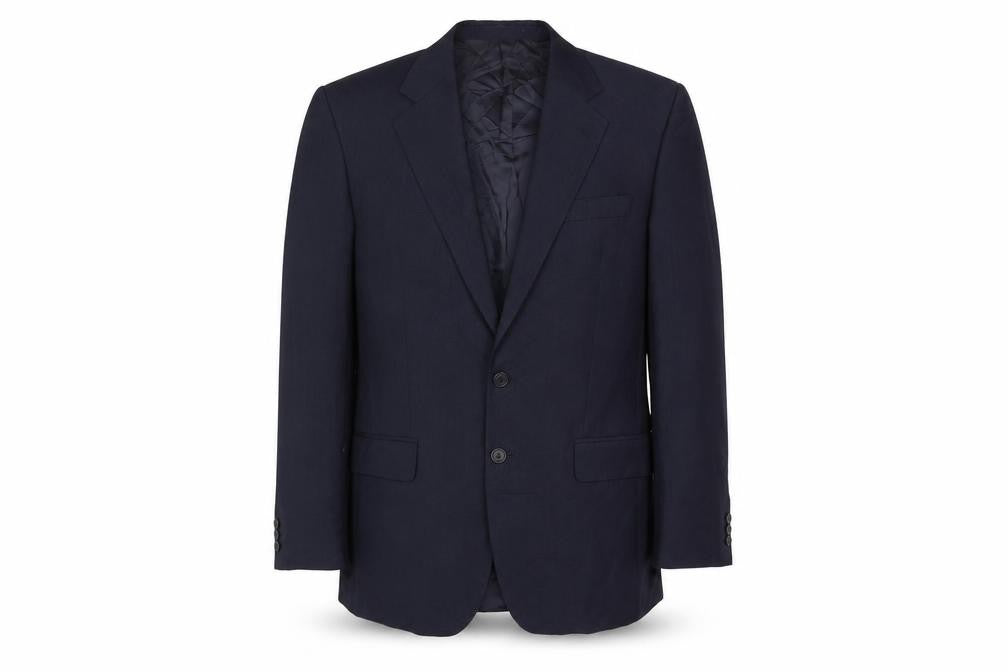 Front view of Daniel Drescott Men's Blue Blazer, size 40, in, Formal Wear