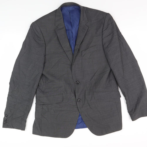 Marks & Spencer Grey Men's Blazer - Size 40 Long