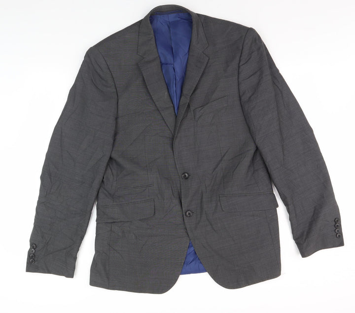 Marks & Spencer Grey Men's Blazer - Size 40 Long