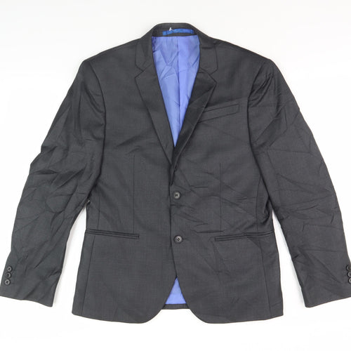 Marks and Spencer Men's Grey Blazer, Size 38