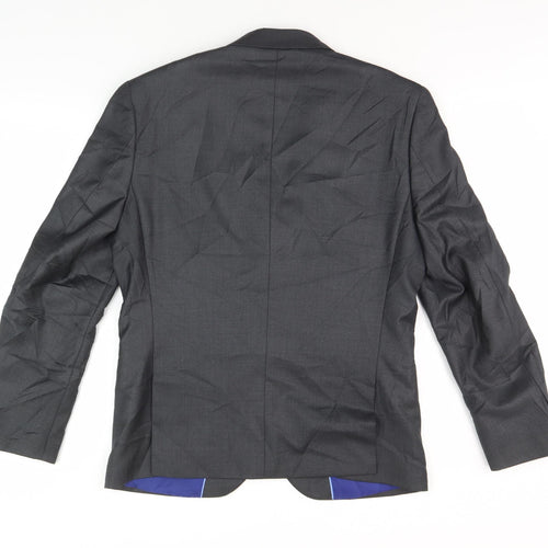 Marks and Spencer Men's Grey Blazer, Size 38