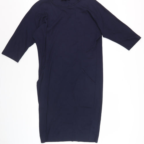 Jaeger Women Blue Sheath Dress XS