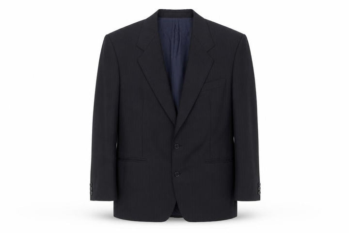 Marks & Spencer Men's Blue Blazer, Size 40, Striped