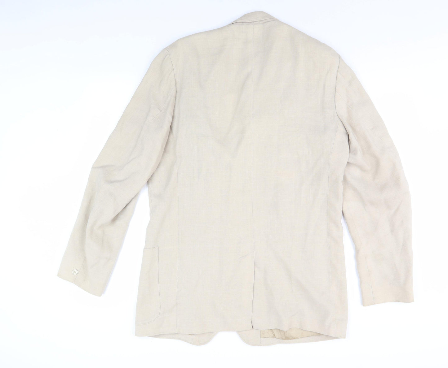 Ernest Clough Men's Beige Linen Blazer Jacket 40L