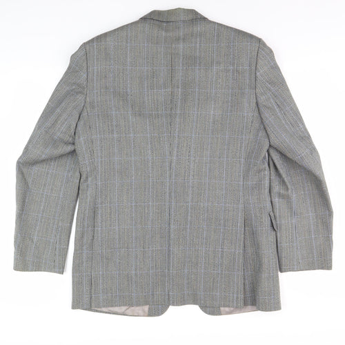 Magee Men's Grey Check Wool Blazer 40 Regular