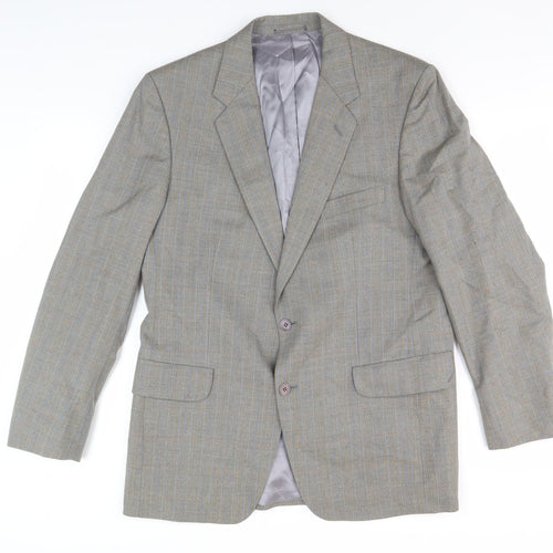 Magee Men’s Grey Wool Blazer, Size 40R, Formal Attire