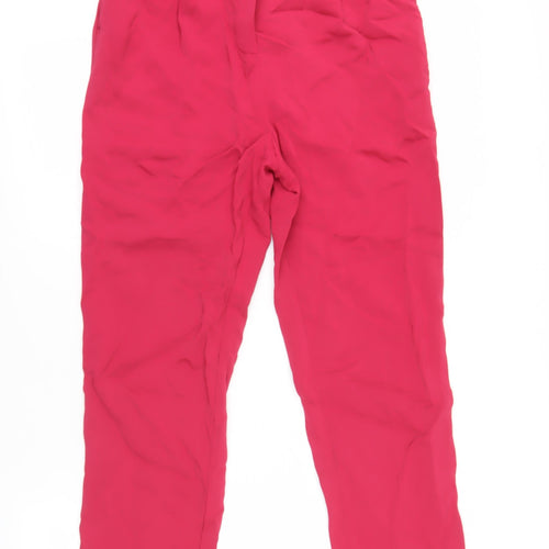 Boden Women's Red Pleated Trousers UK 10
