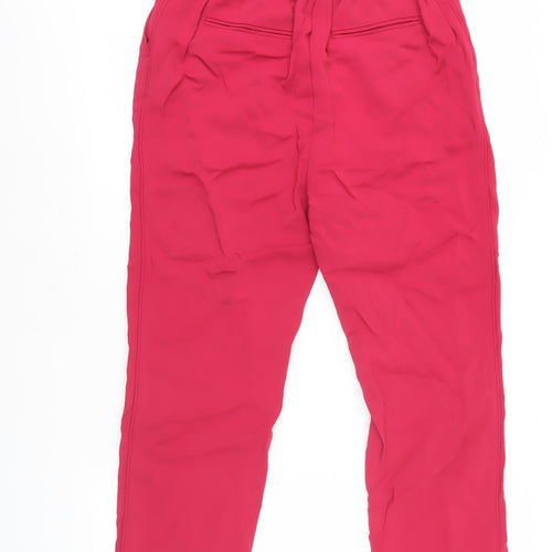 Boden Women's Red Pleated Trousers UK 10