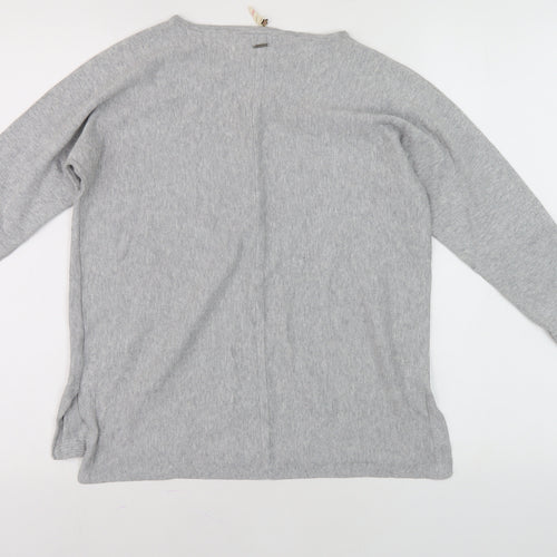 White Stuff Women's Grey Pullover, Size 10, Boat Neck