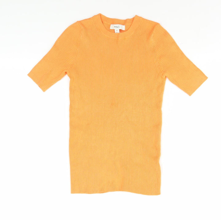 Marks and Spencer Women's XS Orange Jersey Top