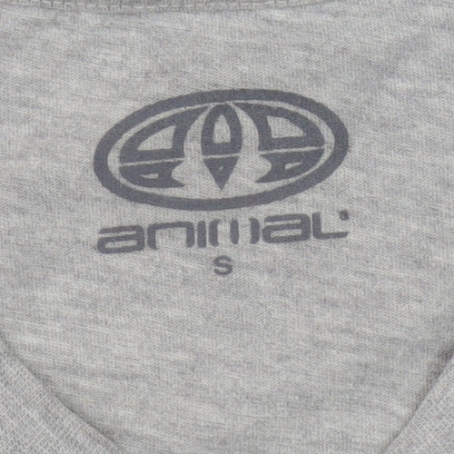 Animal Grey Men's S T-Shirt, Cotton Crew Neck