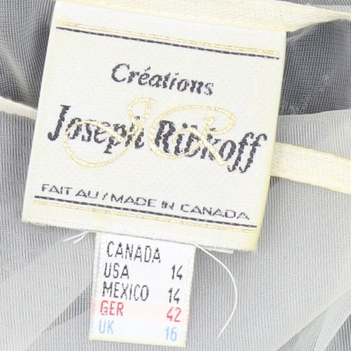 Joseph Ribkoff Women's Blue Sleeveless Dress Size 16