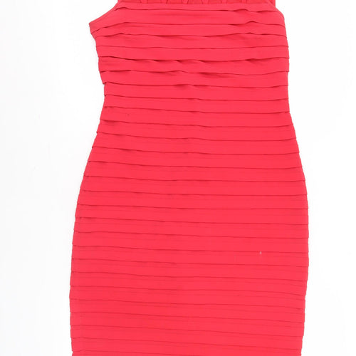 Adrianna Papell Red Sleeveless Dress Size 12