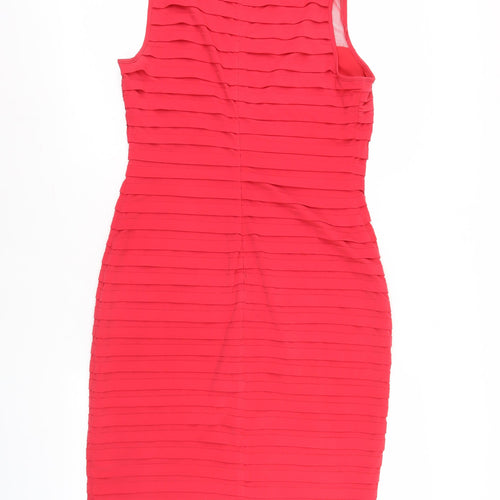 Adrianna Papell Red Sleeveless Dress Size 12
