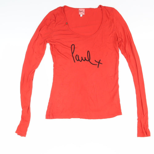 Paul Smith Women's Red Long Sleeve T-Shirt L