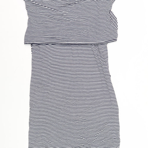 JoJo Maman Bébé Women's Striped T-Shirt Dress S