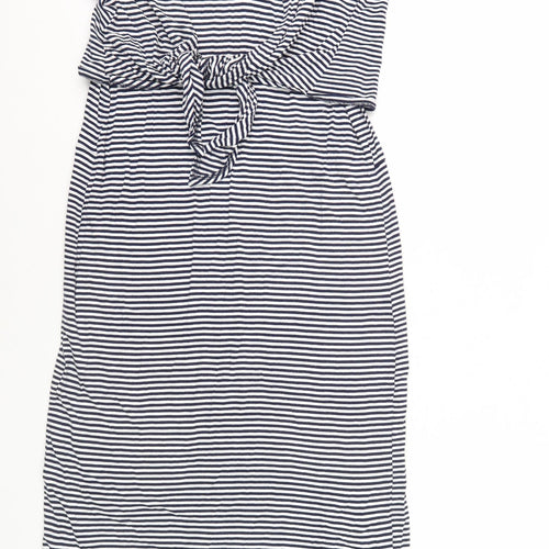JoJo Maman Bébé Women's Striped T-Shirt Dress S