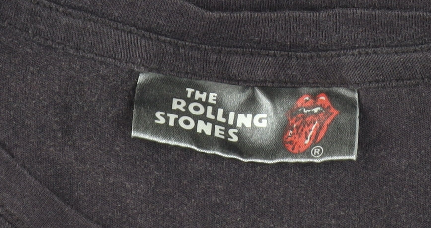 Dorothy Perkins Women's Black Rolling Stones T-Shirt, Size 14