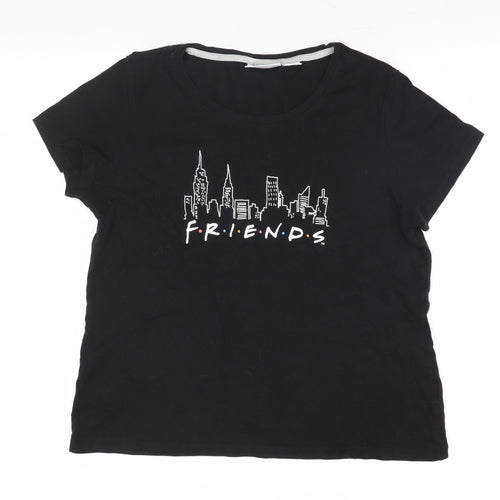 F.R.I.E.N.D.S Black Women's T-Shirt 12-14 Casual