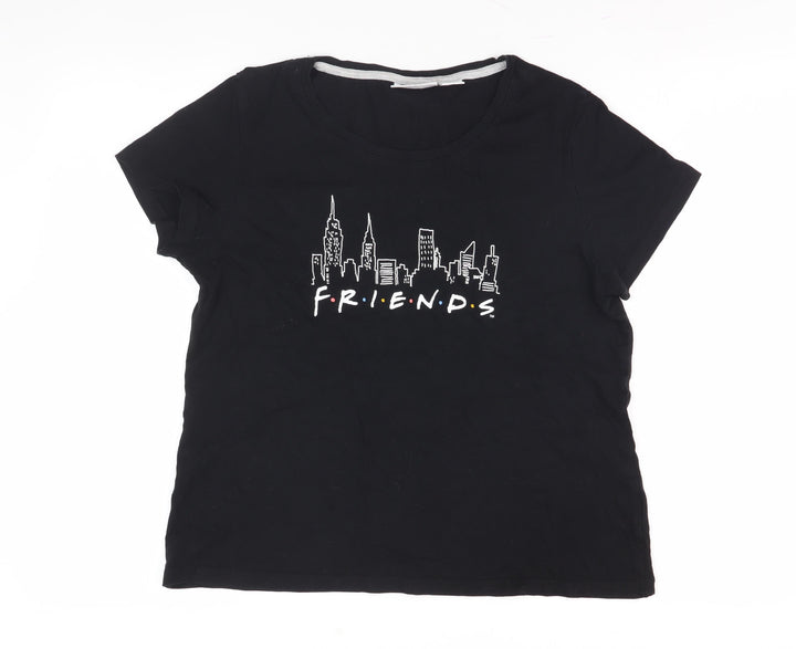 F.R.I.E.N.D.S Black Women's T-Shirt 12-14 Casual