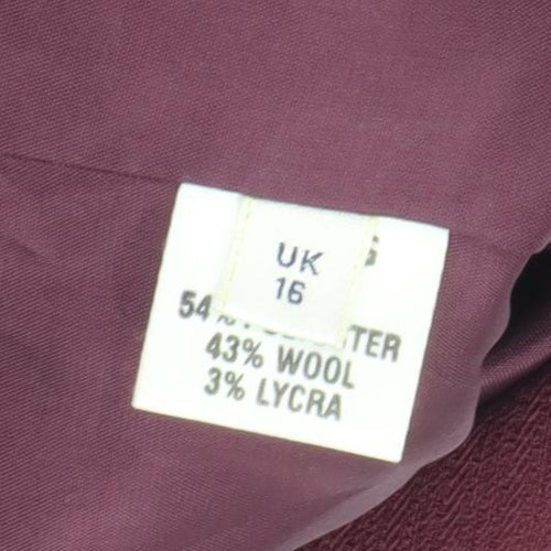 Viyella Women's Red Blazer UK 16 Business Jacket
