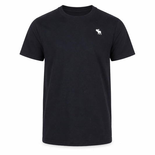 Front view of Abercrombie & Fitch Kids Black boys’ t-shirt, size 13, regular fit