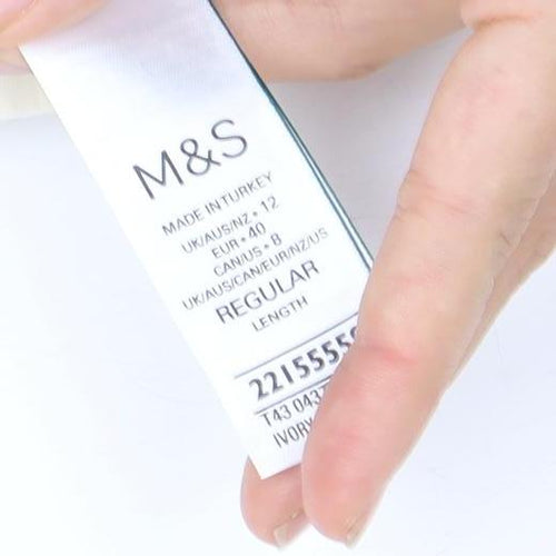 Marks and Spencer Women's Ivory Polka Dot Cropped Top