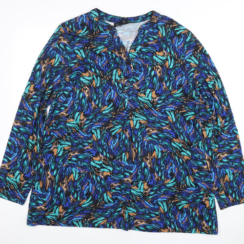 Signature Women's Multicoloured Animal Print Top M