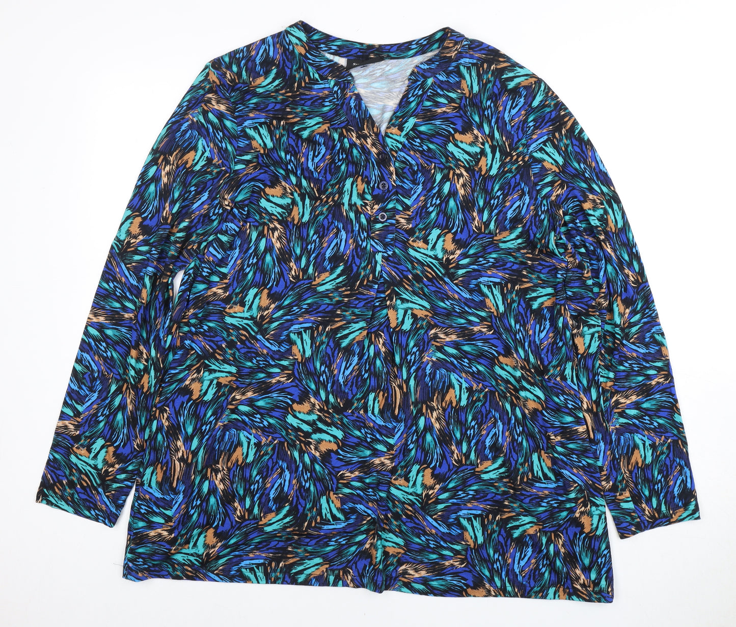 Signature Women's Multicoloured Animal Print Top M