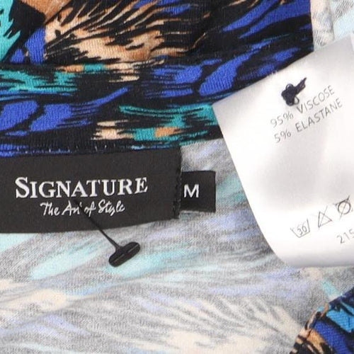 Signature Women's Multicoloured Animal Print Top M