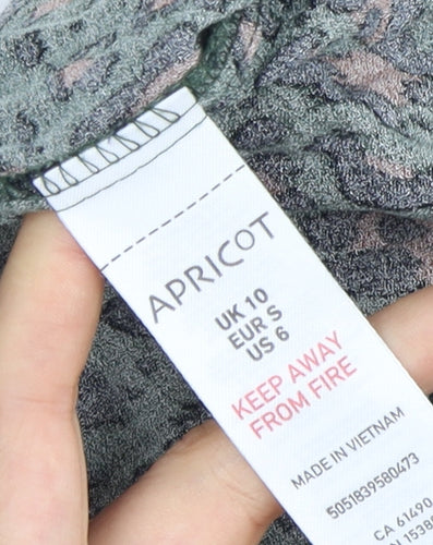 Apricot Women's Multicoloured Animal Print A-Line Dress UK 10