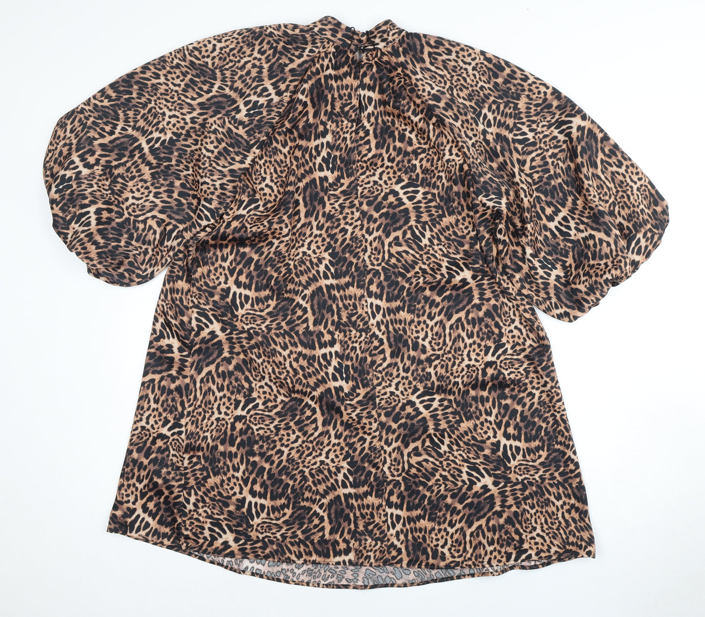 Marks and Spencer Women Brown Animal Print Dress Size 8