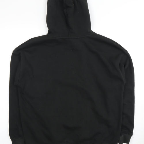 PULL&BEAR Unisex Black Pullover Hoodie Size S