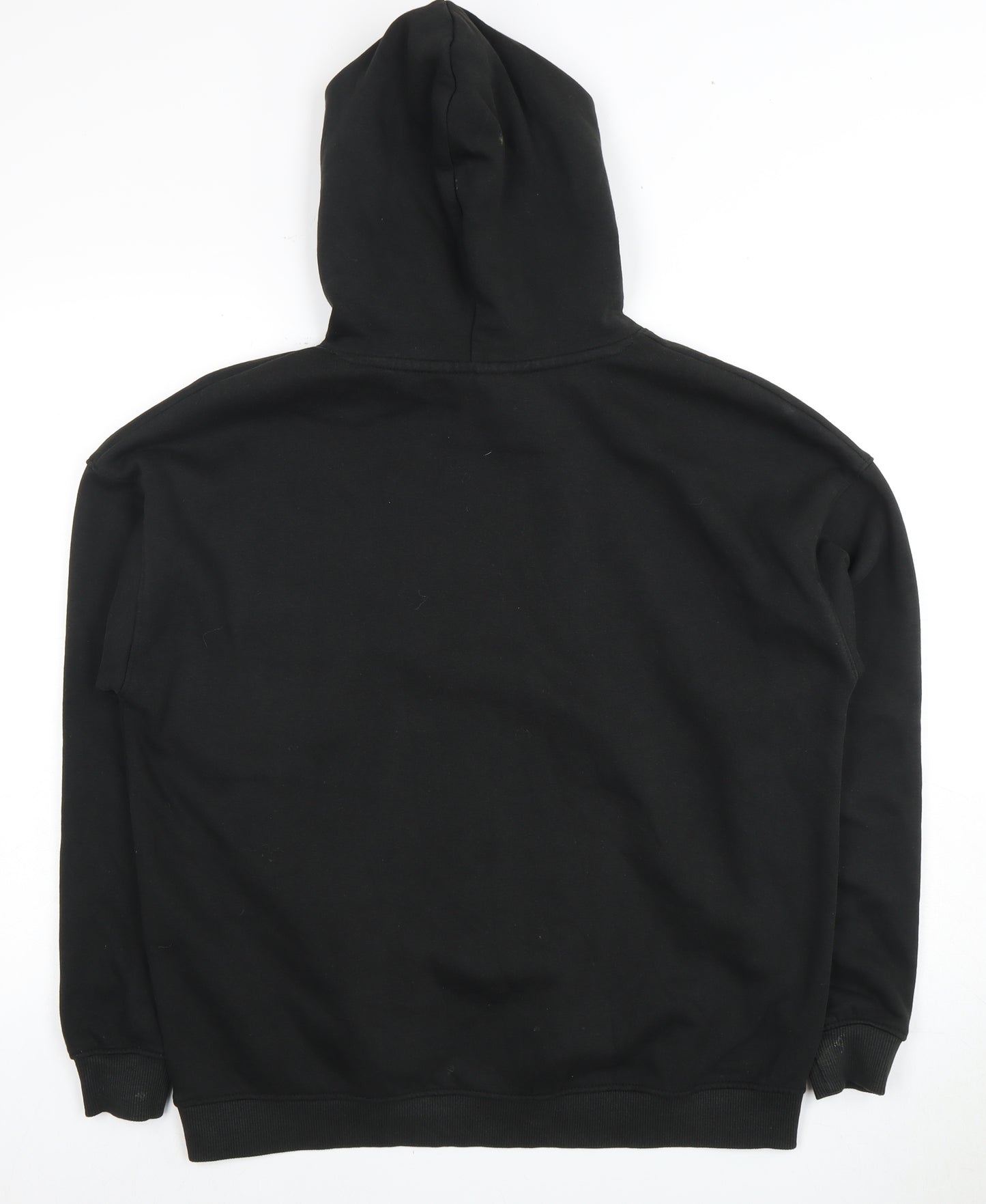 PULL&BEAR Unisex Black Pullover Hoodie Size S