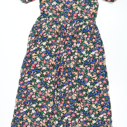 ASOS Women's Multicoloured Floral Playsuit Size 8