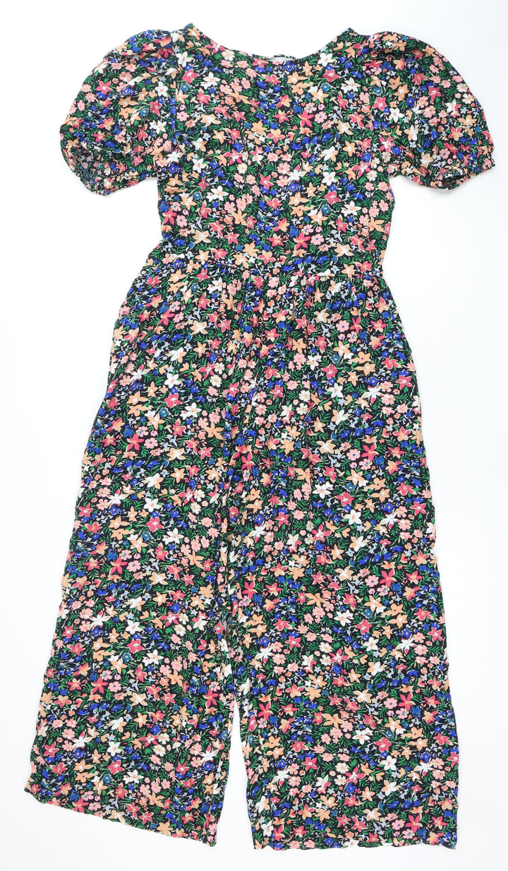 ASOS Women's Multicoloured Floral Playsuit Size 8