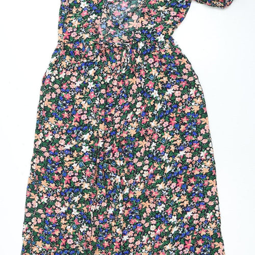 ASOS Women's Multicoloured Floral Playsuit Size 8