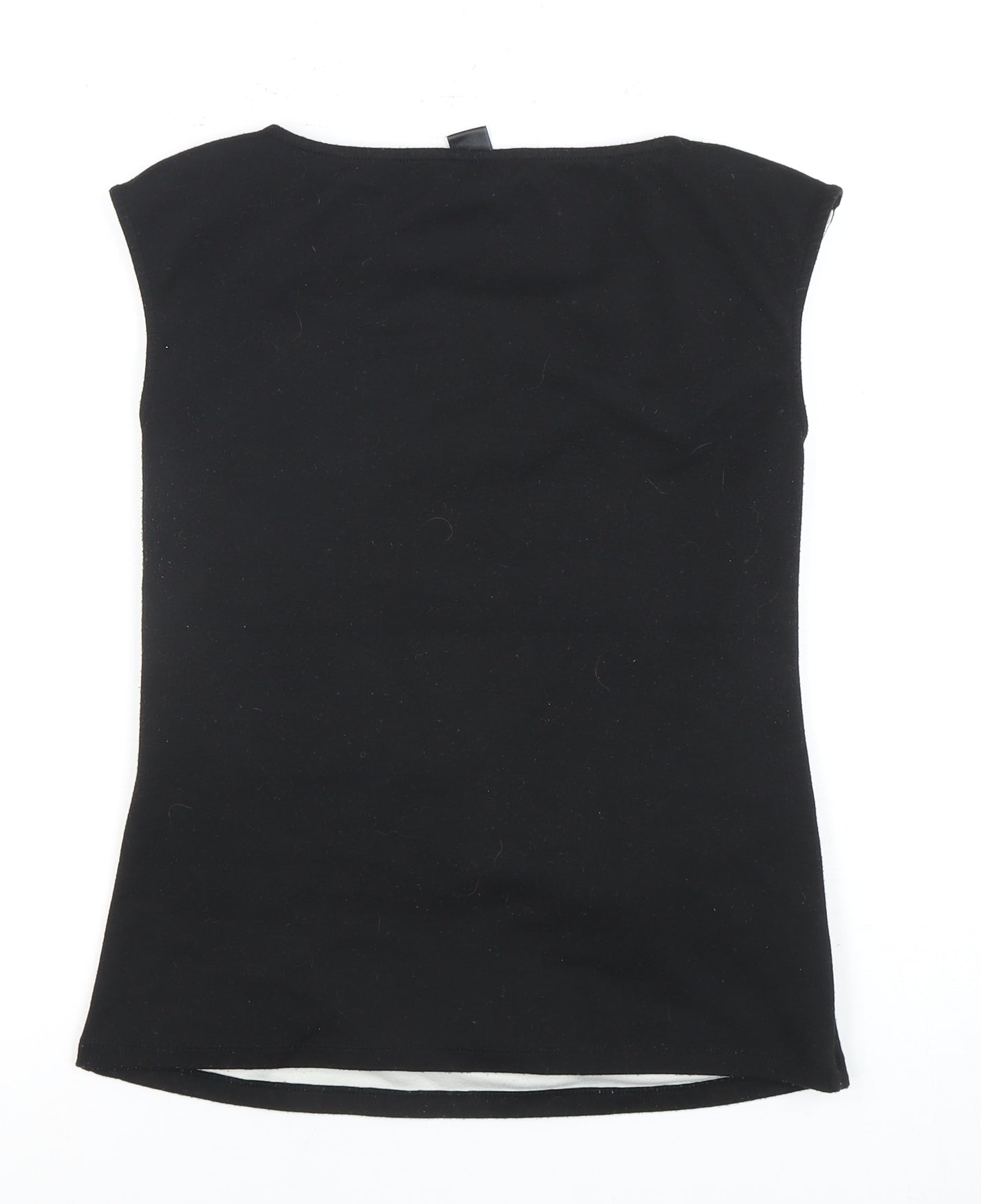 Ann Taylor Petite Black Floral Tank Top - M Women