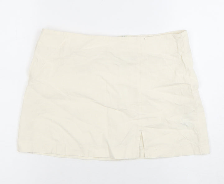 Light Before Dark Women's Ivory Short Pencil Skirt