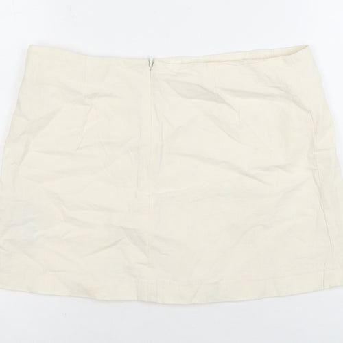 Light Before Dark Women's Ivory Short Pencil Skirt