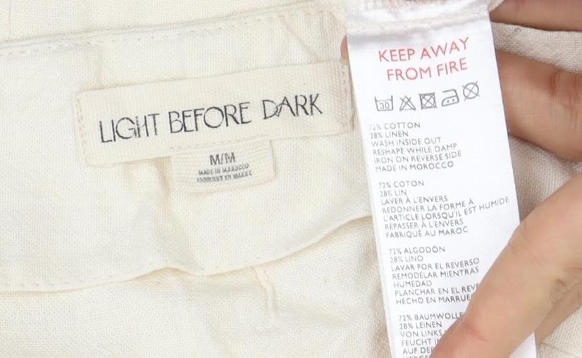 Light Before Dark Women's Ivory Short Pencil Skirt