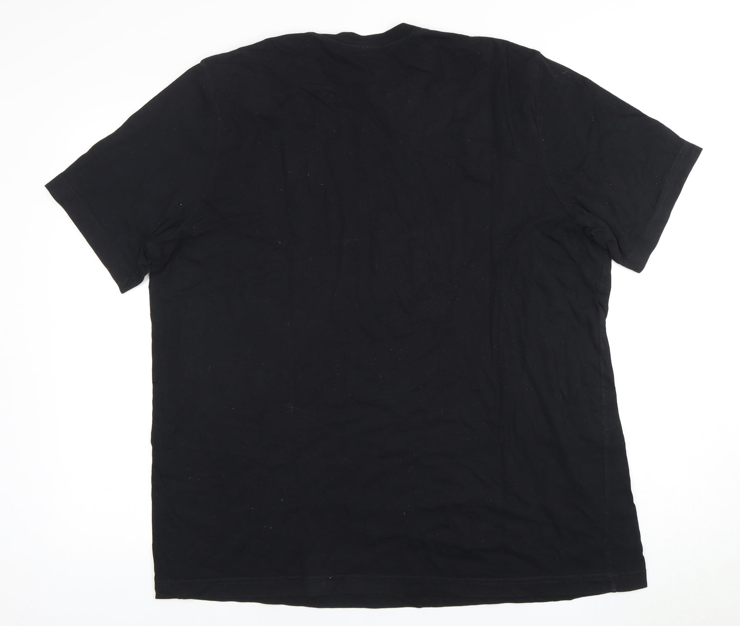 Arka Unisex Black 2XL Basic T-Shirt, 100% Cotton