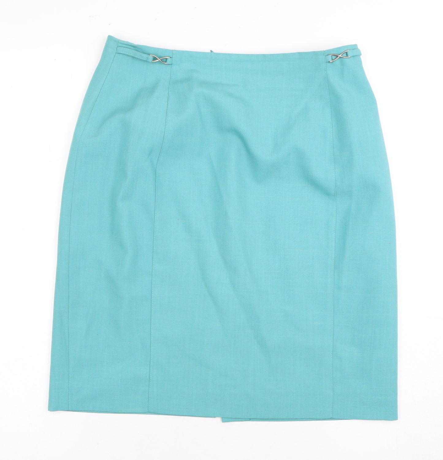 BRREMAR Women's Blue Pencil Skirt, Size 10, Petites