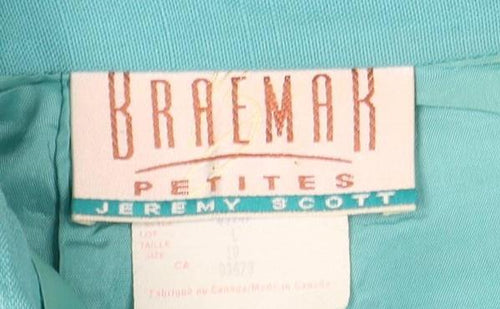 BRREMAR Women's Blue Pencil Skirt, Size 10, Petites