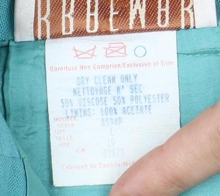 BRREMAR Women's Blue Pencil Skirt, Size 10, Petites