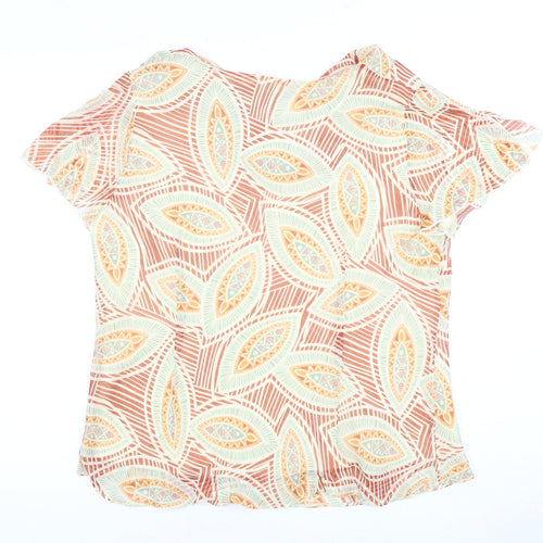 Bm Women's Multicoloured Top Size 16 Geometric Print