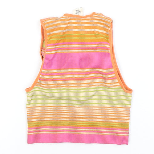 Urban Outfitters Women's Multicoloured XS Cropped Knit Tank