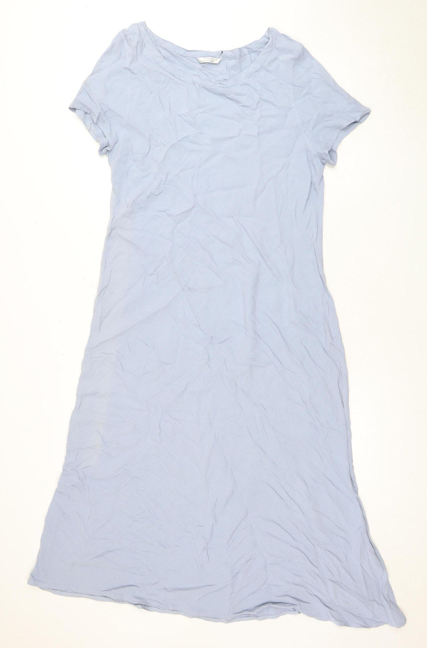 Marks and Spencer Women's Blue A-Line Dress, Size 12-14