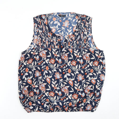 M&Co Women's Multicolored Petite Sleeveless Blouse